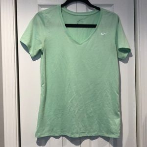 Sea foam Green Nike Dry Fit Short Sleeve Shirt